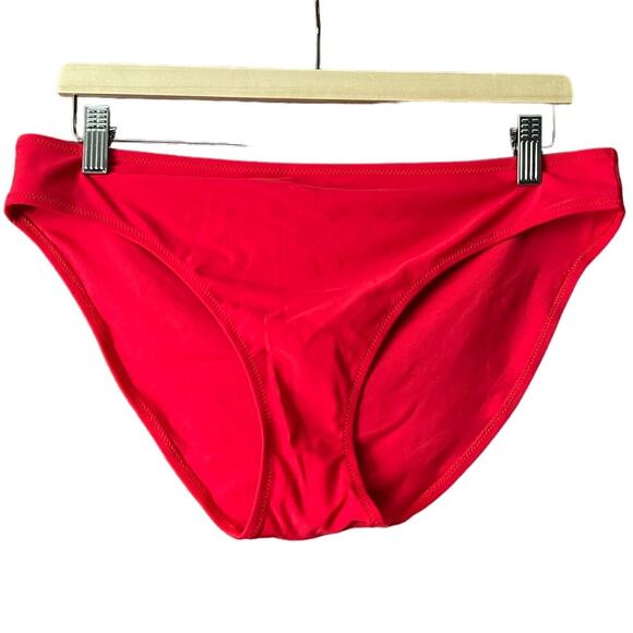 NWT Aerie Women's Full Coverage Classic Bikini Bottom Resort Red Size M - Picture 1 of 11